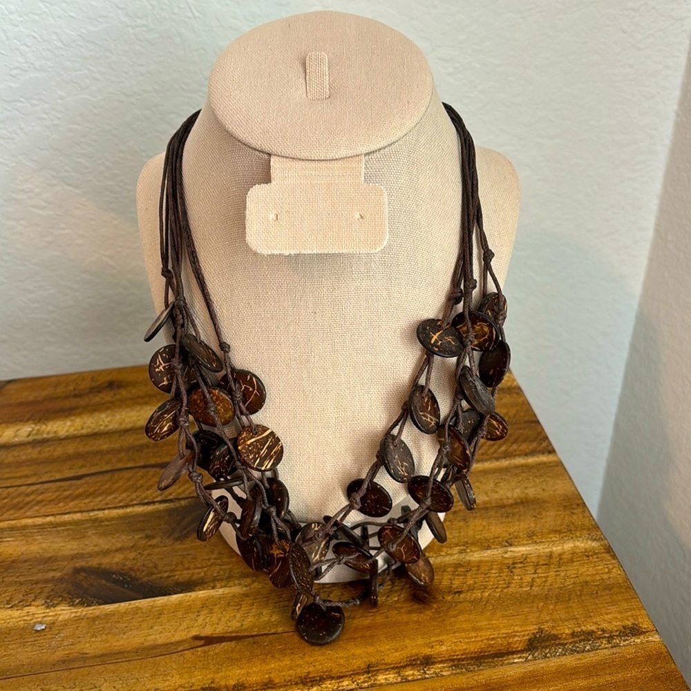 Brown Wooden Necklace